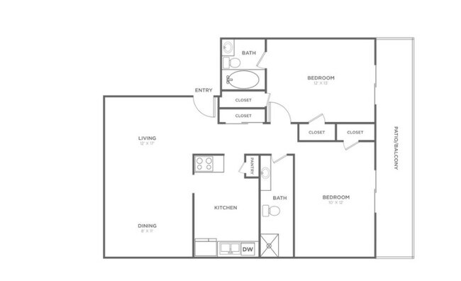 Unit 3202-204 3216-203 floor plan